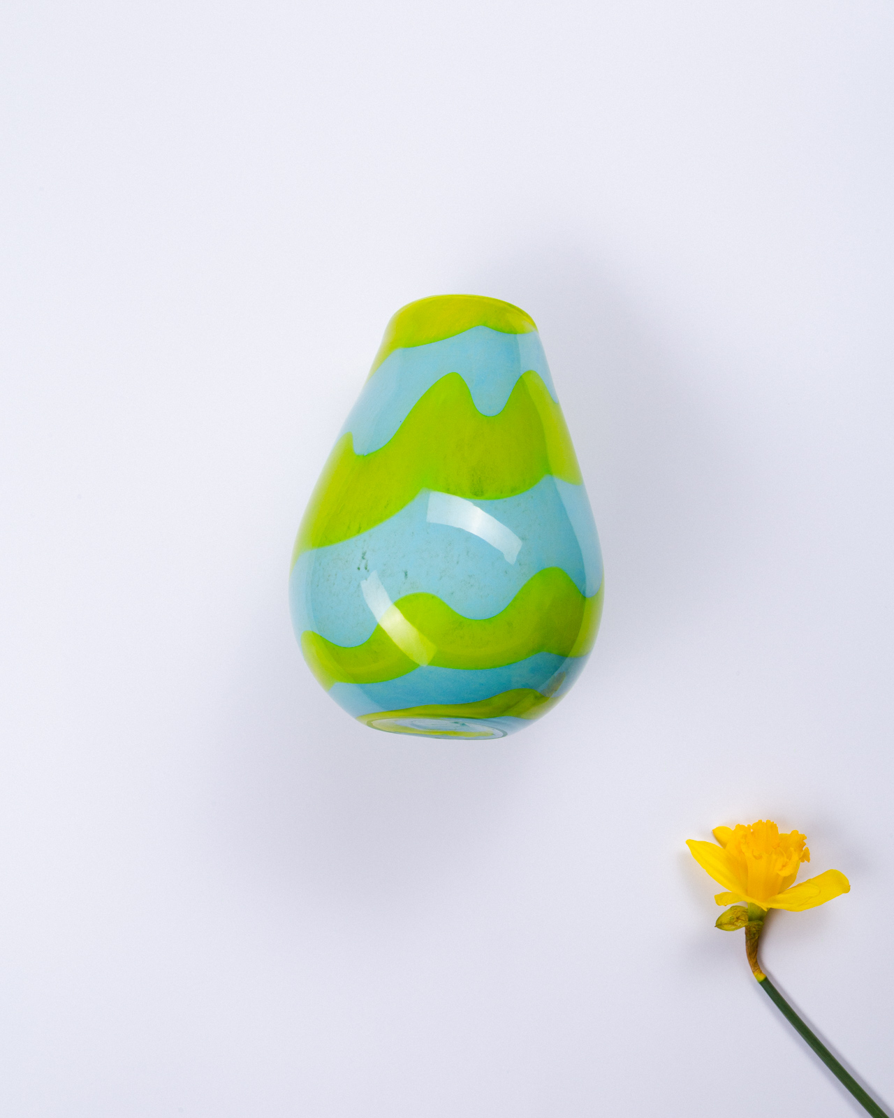 vase and daffodil